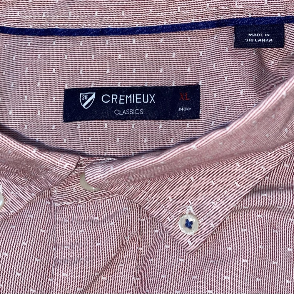 Mens Cremieux classic red long sleeve button down. Size XL. GUC.